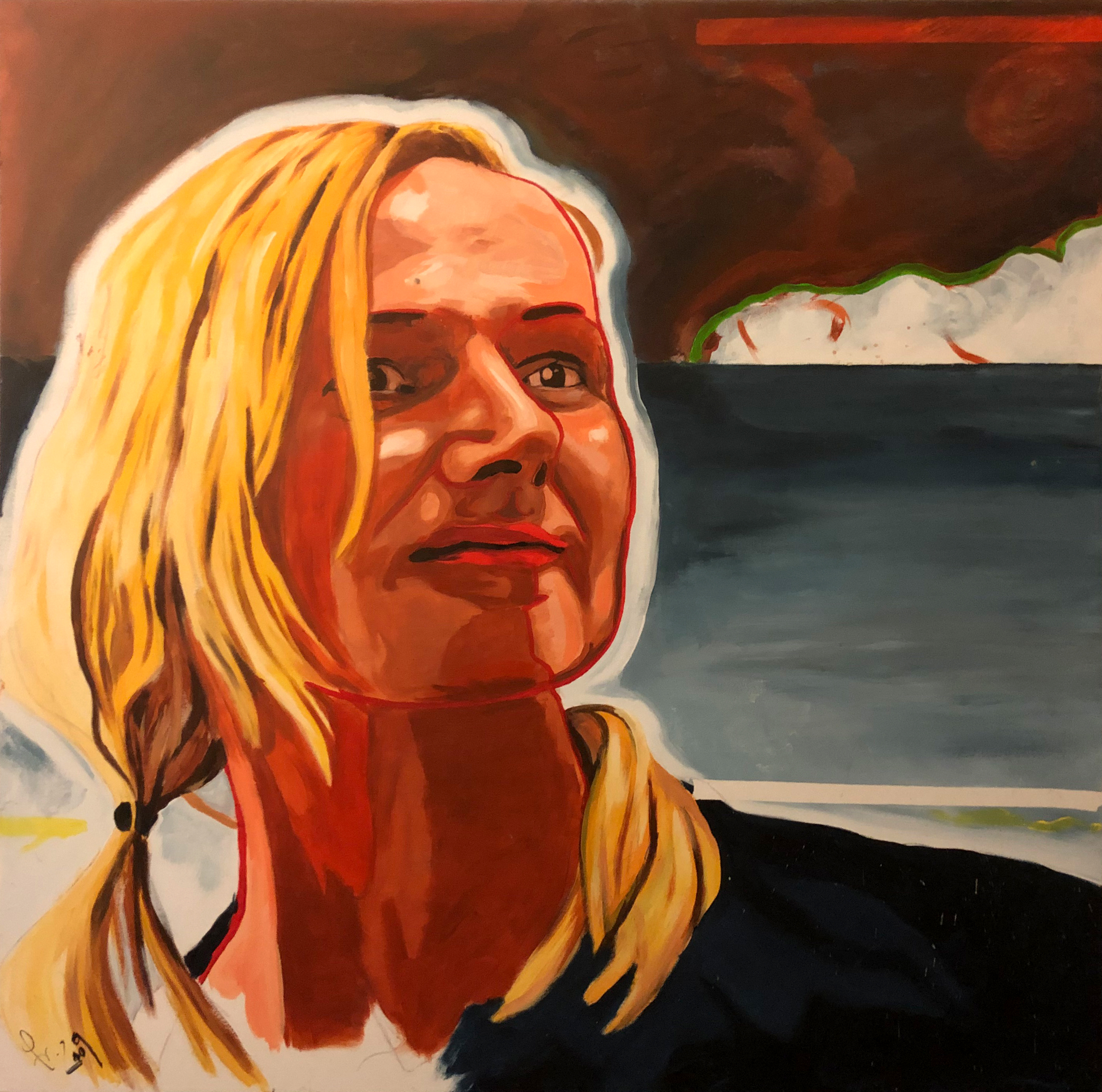 Christine - Acryl On Canvas - 100x100