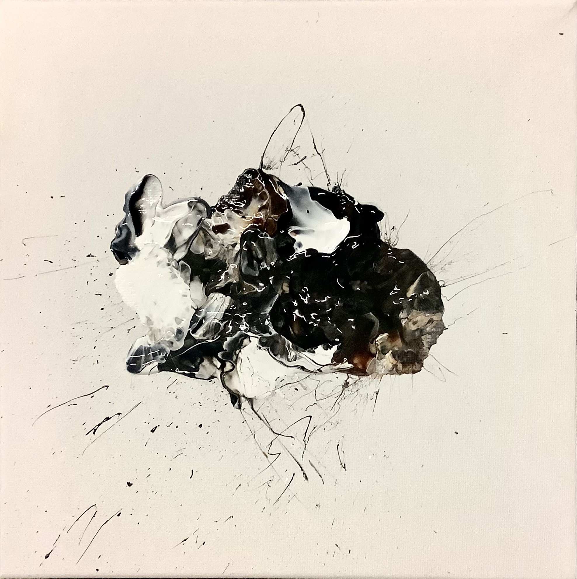 Black Heart - Acryl on paper - 40 x 30